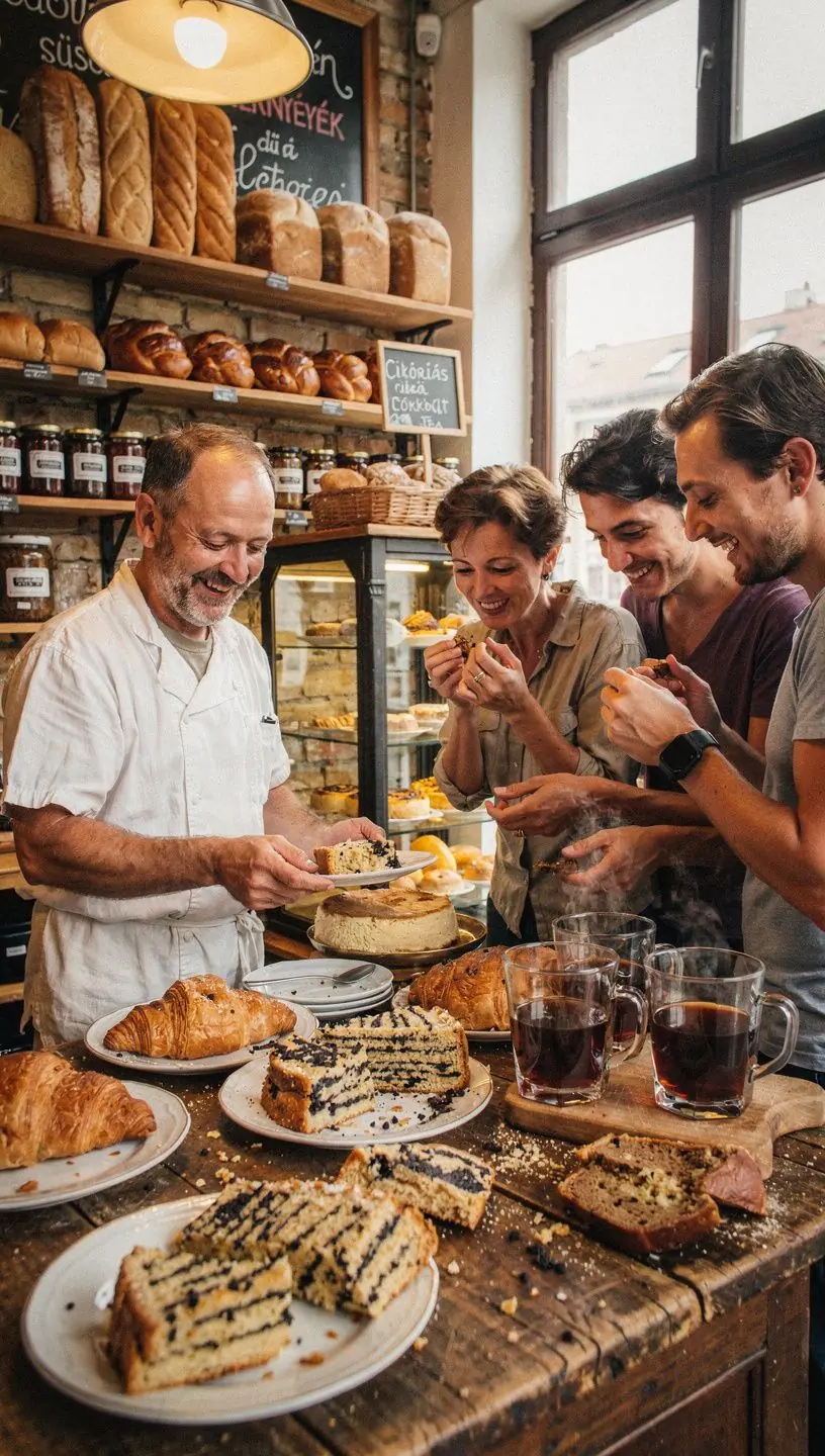 Cikória tea elkészítése, forró víz és cikória keverékével.